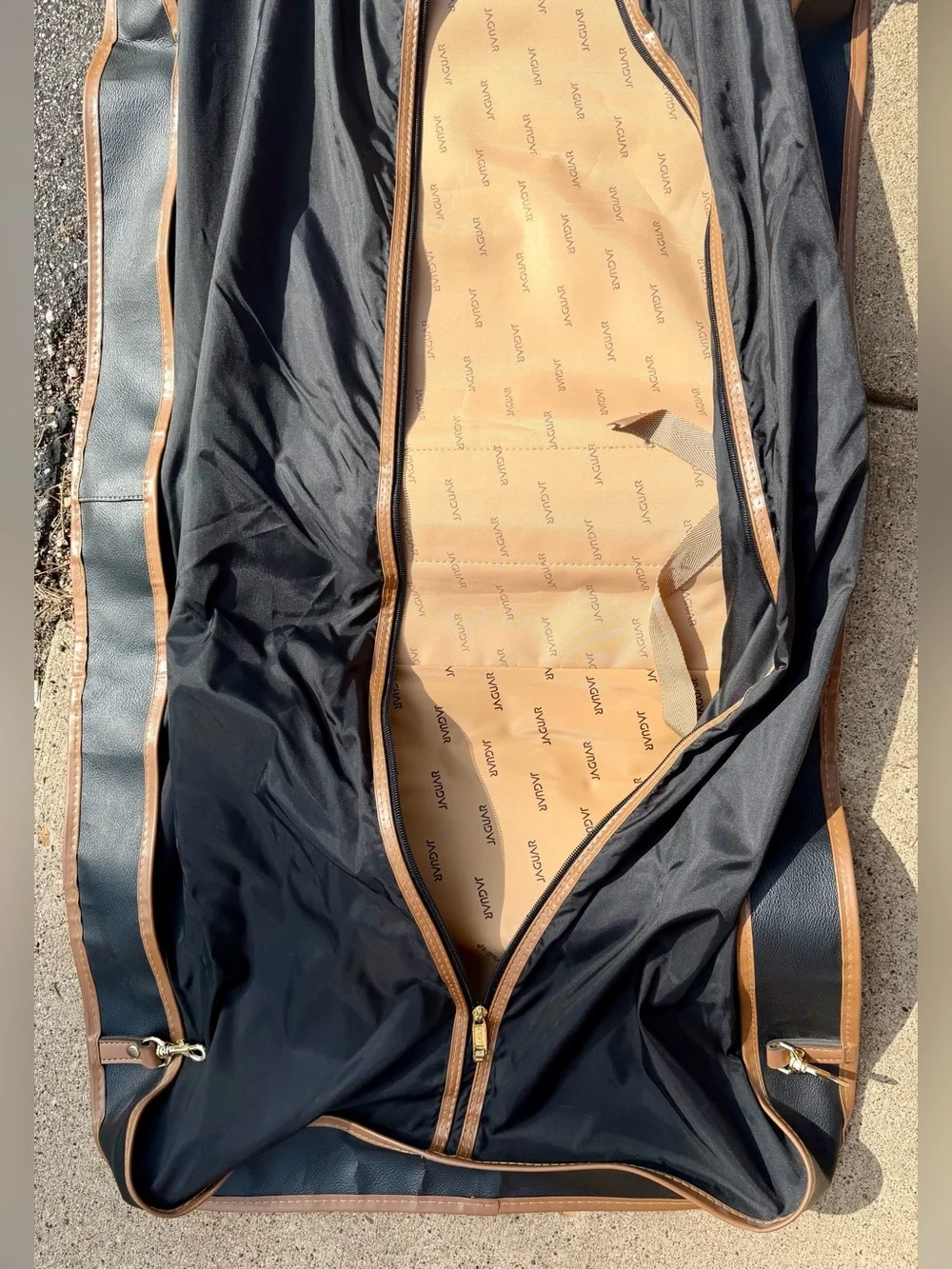 Jaguar Black and Brown Men's Travel Garment Bag